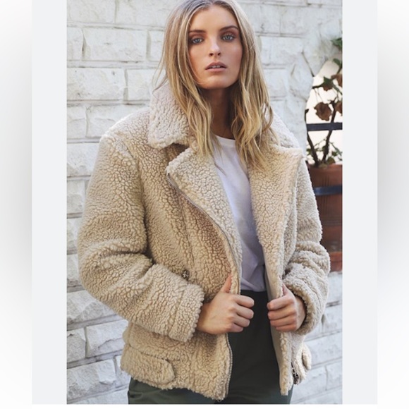 Nasty Gal TEDDY BIKER JACKET - Picture 12 of 12